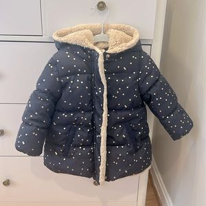 Zara Toddler Girl Puffy Lined Coat
